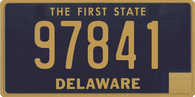 DE license plate 97841