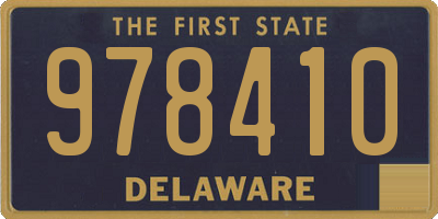 DE license plate 978410