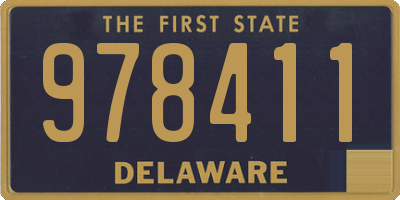 DE license plate 978411