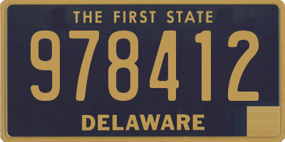 DE license plate 978412