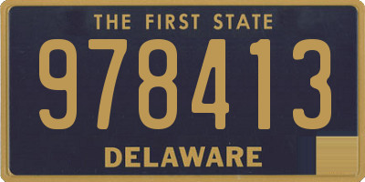 DE license plate 978413