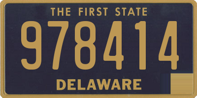 DE license plate 978414