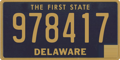 DE license plate 978417