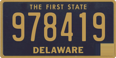 DE license plate 978419