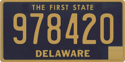 DE license plate 978420