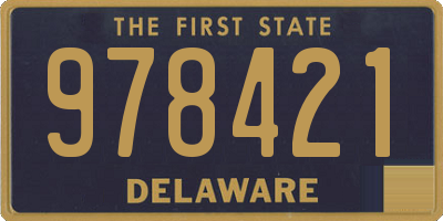 DE license plate 978421