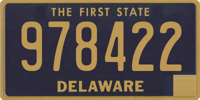 DE license plate 978422