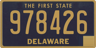 DE license plate 978426