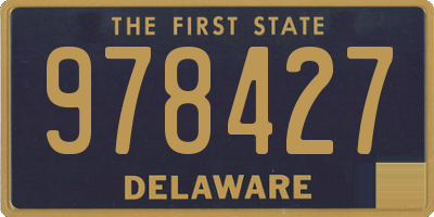 DE license plate 978427