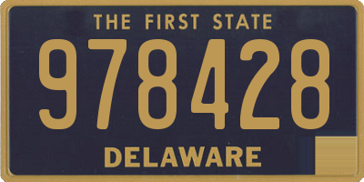 DE license plate 978428
