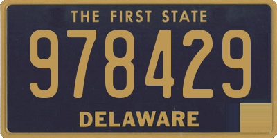 DE license plate 978429