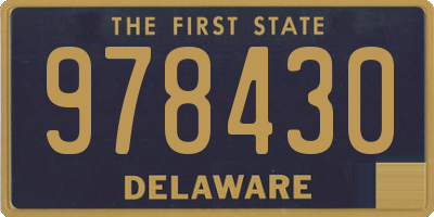 DE license plate 978430