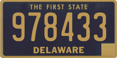 DE license plate 978433