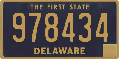 DE license plate 978434