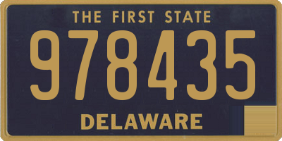 DE license plate 978435