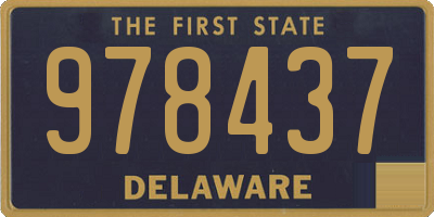 DE license plate 978437