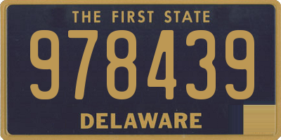 DE license plate 978439