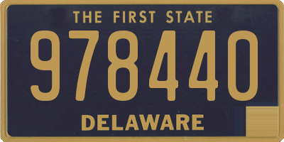 DE license plate 978440