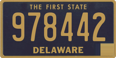 DE license plate 978442