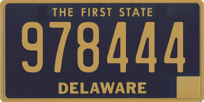 DE license plate 978444