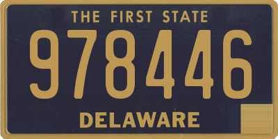 DE license plate 978446