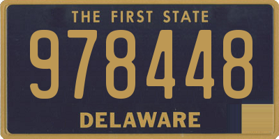 DE license plate 978448