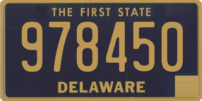 DE license plate 978450