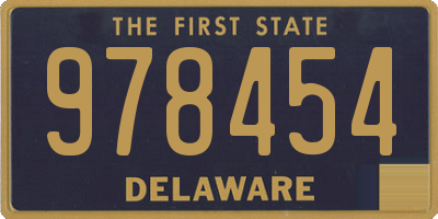 DE license plate 978454