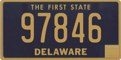 DE license plate 97846