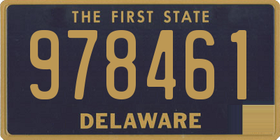 DE license plate 978461