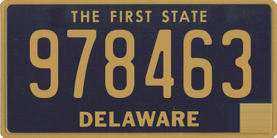 DE license plate 978463