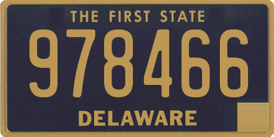 DE license plate 978466