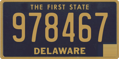 DE license plate 978467