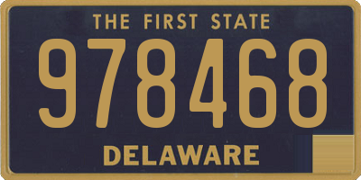 DE license plate 978468