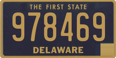 DE license plate 978469