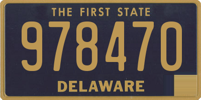 DE license plate 978470