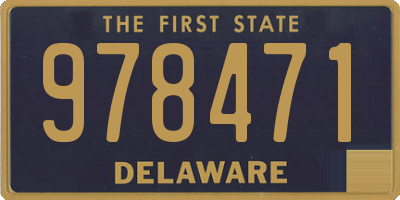 DE license plate 978471