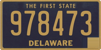 DE license plate 978473