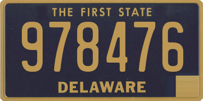 DE license plate 978476