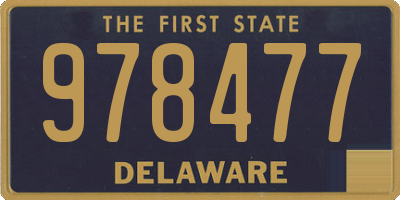 DE license plate 978477