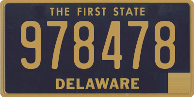 DE license plate 978478