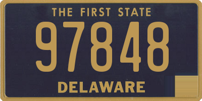 DE license plate 97848