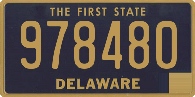 DE license plate 978480