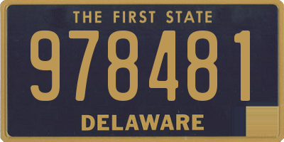 DE license plate 978481