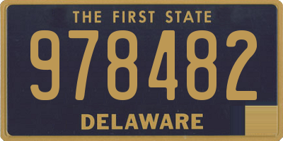 DE license plate 978482