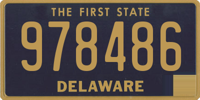 DE license plate 978486