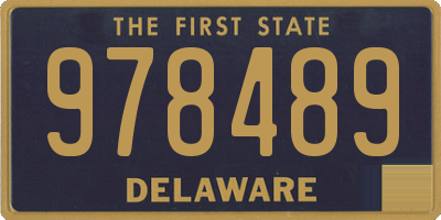 DE license plate 978489