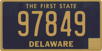 DE license plate 97849