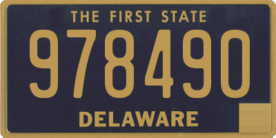 DE license plate 978490