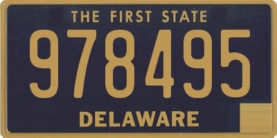 DE license plate 978495